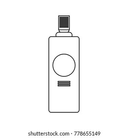 spray bottle icon over white background vector illustration