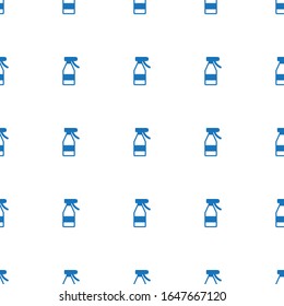 Spray-Flasche-Symbol-Muster nahtlos einzeln auf weißem Hintergrund. Bearbeitbar gefülltes Spray Flaschensymbol. Spray Flasche Symbol Muster für Web und Mobile.