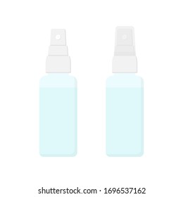 Spray bottle icon set flat design