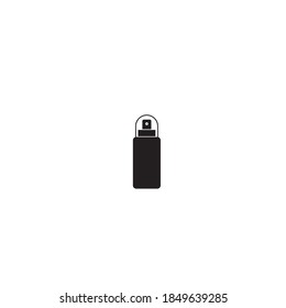 Icono de Botella de spray. Ilustración simple del icono del vector del spray de lejía para el diseño web aislado en fondo blanco