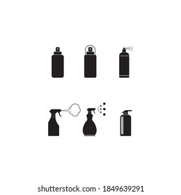 Spray-Flasche-Symbol. Einfache Illustration von Bleichspray, Vektorsymbol für Webdesign einzeln auf weißem Hintergrund