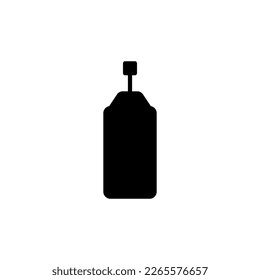 Icono del frasco de pulverización. Símbolo de fondo de póster de la empresa de pulverización de estilo simple. Elemento de diseño del logotipo de la marca del frasco de pulverización. impresión de camisetas. vector para pegatina.