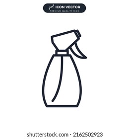 spray bottle icon symbol template for graphic and web design collection logo vector illustration