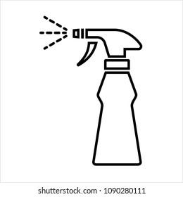 Spray Bottle Icon Vector Art Illustration