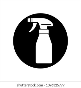 Spray Bottle Icon Vector Art Illustration