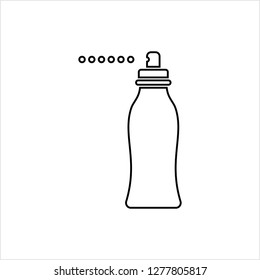 Spray Bottle Icon Vector Art Illustration