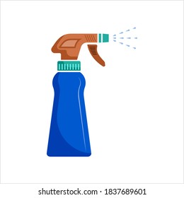 Spray Bottle Icon Vector Art Illustration