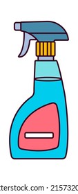 Spray bottle icon. Vector illustration