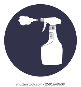 Diseño de símbolo de Ilustración vectorial de icono de botella de spray