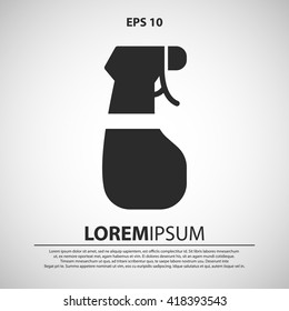 spray bottle icon. spray bottle vector illustration