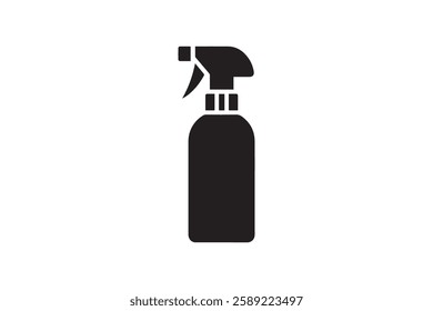 spray bottle icon vector silhouette isolated in white background