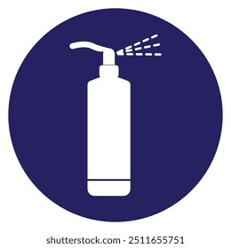 Spray Bottle Icon. Vector simple illustration design