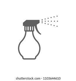 Spray bottle icon vector in trendy flat style isolated on white background