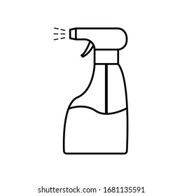 Vector de icono del frasco de pulverización a la moda