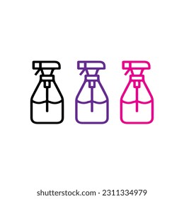 spray bottle icon,cleaning spray bottle icon vector isolated on background