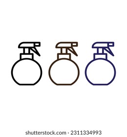 icono del frasco de spray,vectores del icono del frasco de limpieza aislados en el fondo