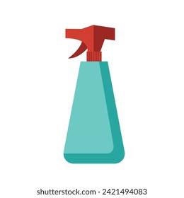 spray bottle illustration. spring theme. flat design theme