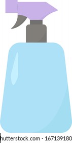 Frasco de pulverización, ilustración, vector sobre fondo blanco.