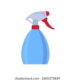 Spray bottle isolated on white background. Vector cartoon flat illustration. 