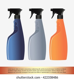 Spray bottle  isolated on white background