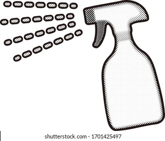 spray bottle isolated vector illustration.