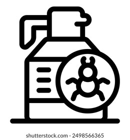 Spray bottle for killing insects repelling bugs and spiders during pest control