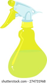 Spray Bottle In Lime Color For Squirt, Spray Or Mist Fluids