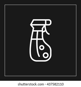 spray bottle line icon