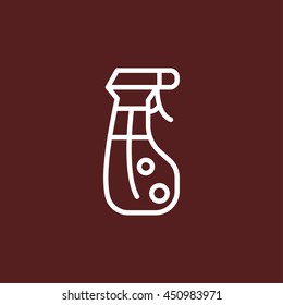 spray bottle line icon