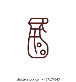 spray bottle line icon