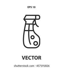 spray bottle line icon