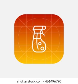 spray bottle line icon