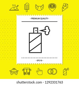 Spray bottle line icon. Graphic elements for your design