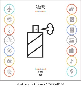 Spray bottle line icon. Graphic elements for your design