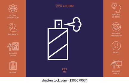 Spray bottle line icon. Graphic elements for your design