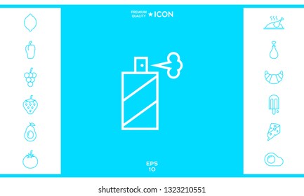 Spray bottle line icon. Graphic elements for your design