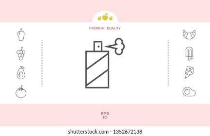 Spray bottle line icon. Graphic elements for your design