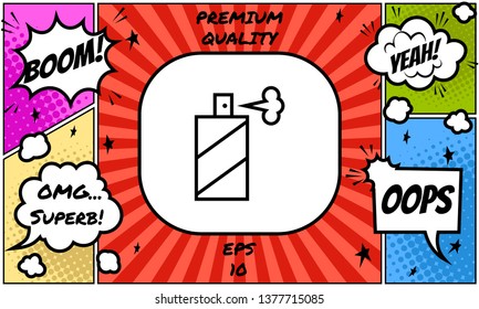 Spray bottle line icon. Graphic elements for your design