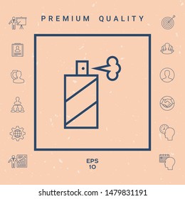 Spray bottle line icon. Graphic elements for your design