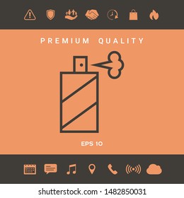 Spray bottle line icon. Graphic elements for your design