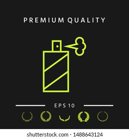 Spray bottle line icon. Graphic elements for your design