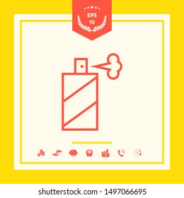 Spray bottle line icon. Graphic elements for your design