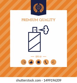 Spray bottle line icon. Graphic elements for your design