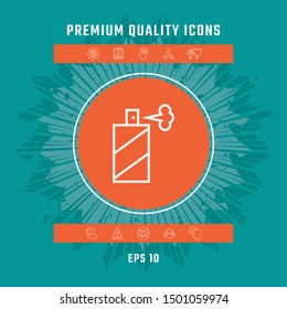 Spray bottle line icon. Graphic elements for your design