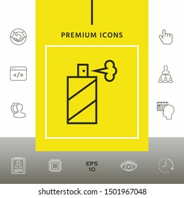 Spray bottle line icon. Graphic elements for your design