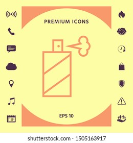 Spray bottle line icon. Graphic elements for your design
