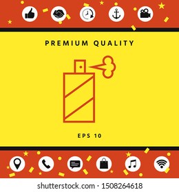 Spray bottle line icon. Graphic elements for your design