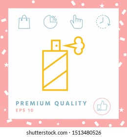 Spray bottle line icon. Graphic elements for your design