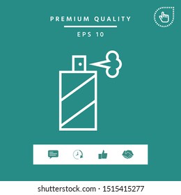 Spray bottle line icon. Graphic elements for your design