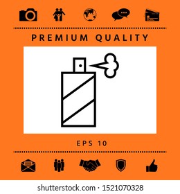 Spray bottle line icon. Graphic elements for your design